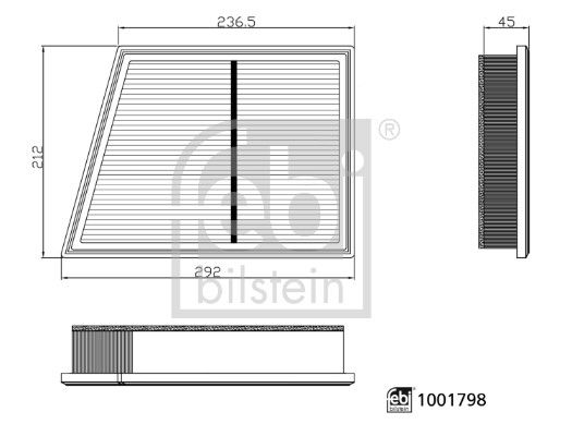 Luftfilter FEBI BILSTEIN 1001798