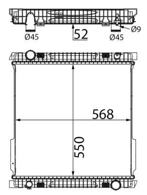 Kühler, Motorkühlung MAHLE CR2810000S