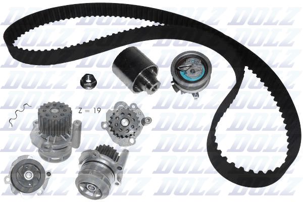 Wasserpumpe + Zahnriemensatz DOLZ KD036