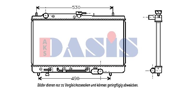 Kühler, Motorkühlung AKS DASIS 110026N