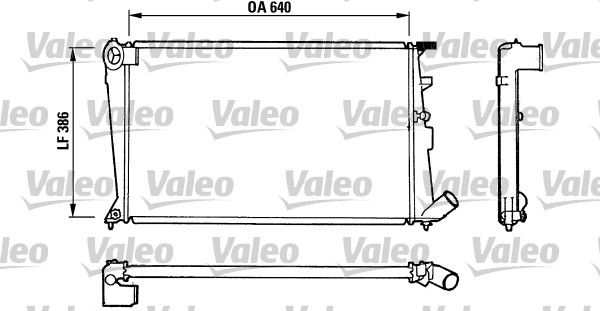 Kühler, Motorkühlung VALEO 810836