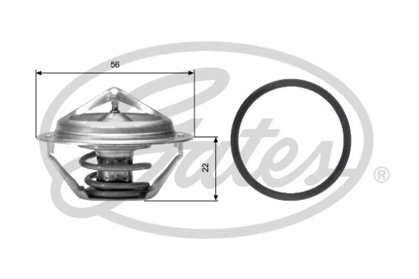 Thermostat, Kühlmittel GATES TH06177G1