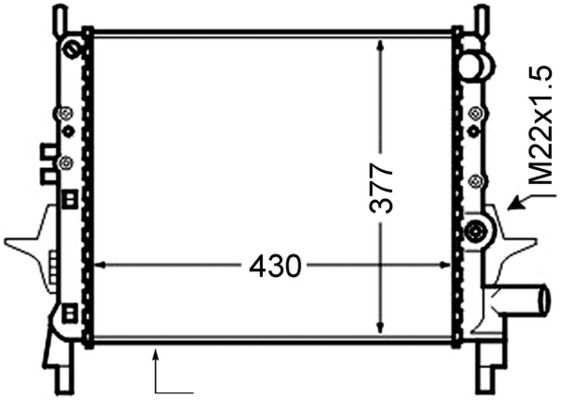 Kühler, Motorkühlung MAHLE CR1019000S