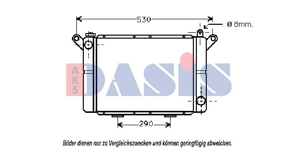 Kühler, Motorkühlung AKS DASIS 181000N