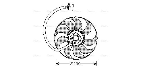 Lüfter, Motorkühlung AVA QUALITY COOLING vn7520