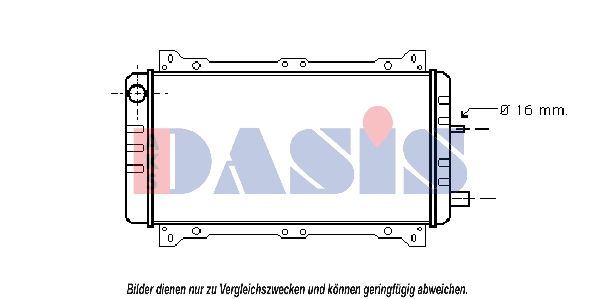 Kühler, Motorkühlung AKS DASIS 090034N