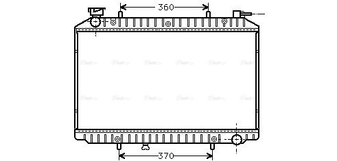 Kühler, Motorkühlung AVA QUALITY COOLING dna2155