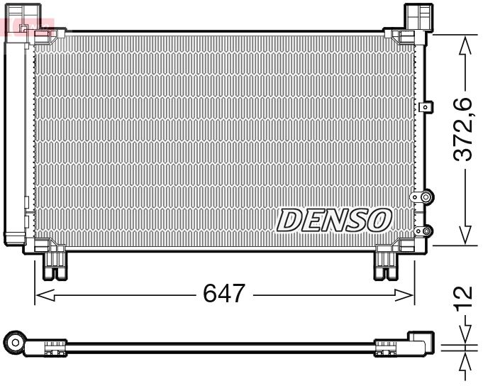 Kondensator, Klimaanlage DENSO DCN50053