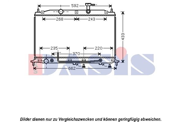 Kühler, Motorkühlung AKS DASIS 560048N