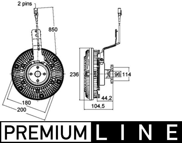 Kupplung, Kühlerlüfter MAHLE CFC138000P