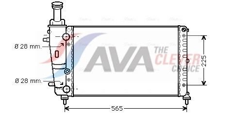 Kühler, Motorkühlung AVA QUALITY COOLING LC2066