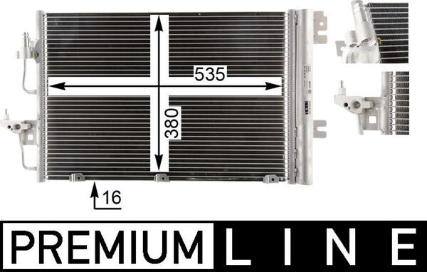 Kondensator, Klimaanlage MAHLE AC377000P