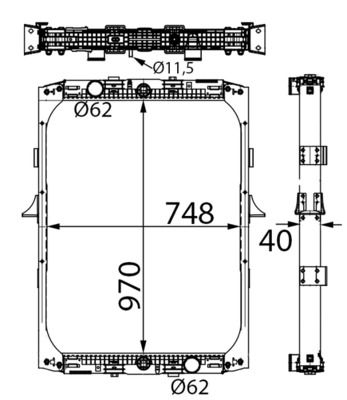 Kühler, Motorkühlung MAHLE CR688000S