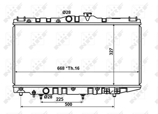 Kühler, Motorkühlung NRF 566707