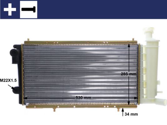 Kühler, Motorkühlung MAHLE CR427000S