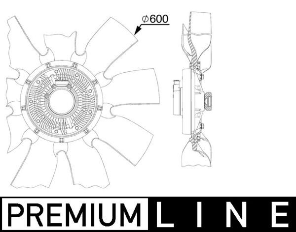 Lüfter, Motorkühlung MAHLE CFF518000P