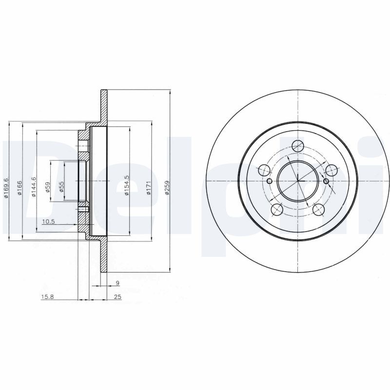 Bremsscheibe DELPHI BG4272