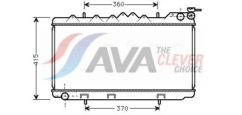 Kühler, Motorkühlung AVA QUALITY COOLING DN2094
