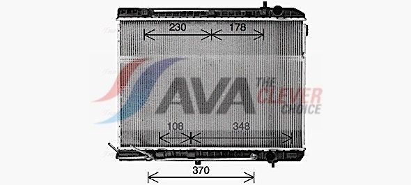 Kühler, Motorkühlung AVA QUALITY COOLING KA2333