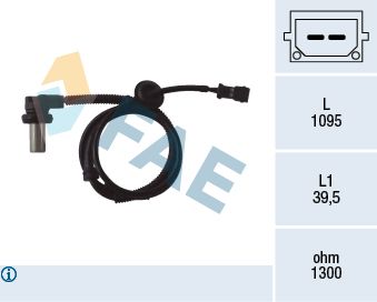 Sensor, Raddrehzahl FAE 78062