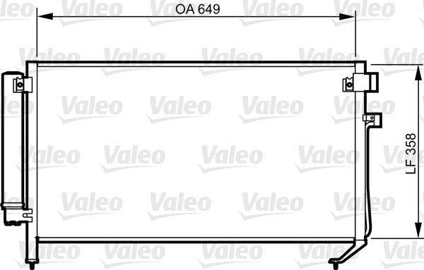 Kondensator, Klimaanlage VALEO 814312