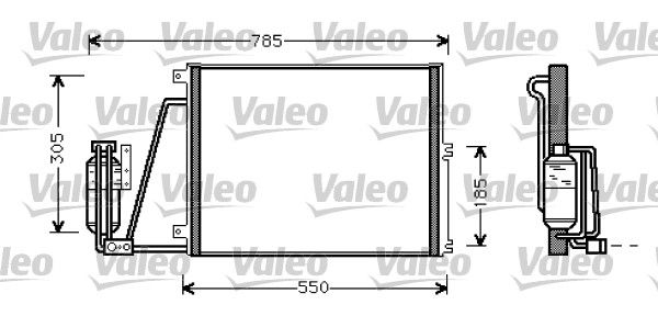 Kondensator, Klimaanlage VALEO 817670