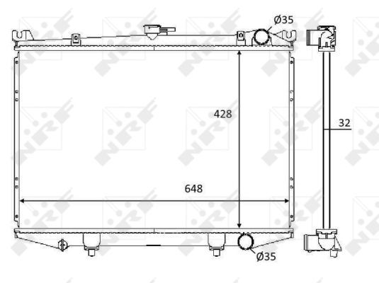Kühler, Motorkühlung NRF 59114