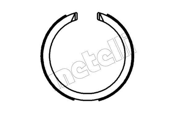 Bremsbackensatz, Feststellbremse METELLI 53-0712