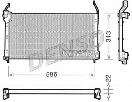 Kondensator, Klimaanlage DENSO DCN09014