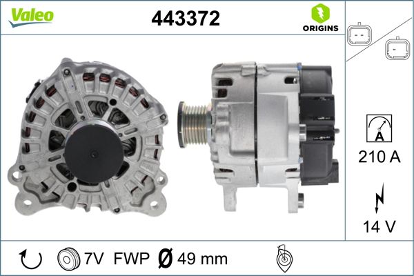 Lichtmaschine Generator VALEO 443372