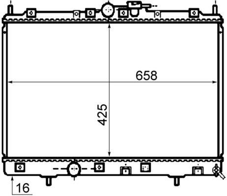 Kühler, Motorkühlung MAHLE CR1073000S
