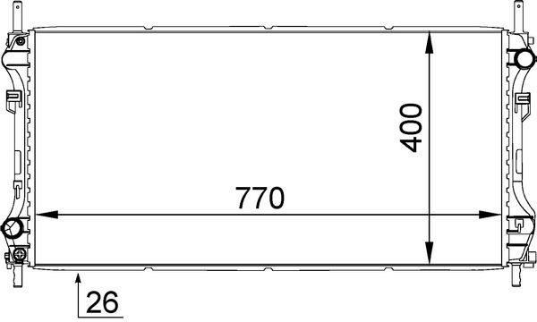 Kühler, Motorkühlung MAHLE CR1346000S
