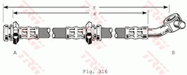 Bremsschlauch TRW PHD210