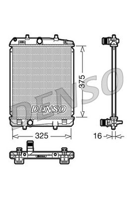 Kühler, Motorkühlung DENSO DRM50040