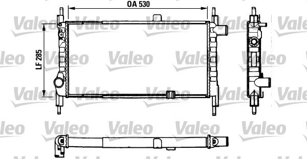 Kühler, Motorkühlung VALEO 883857