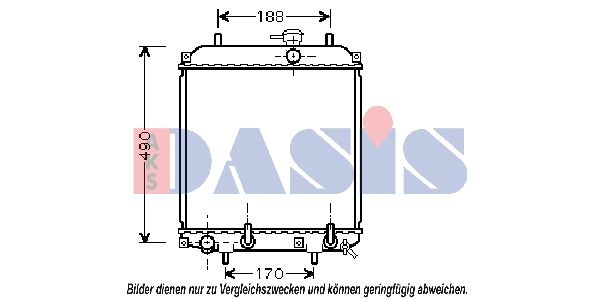 Kühler, Motorkühlung AKS DASIS 360013N