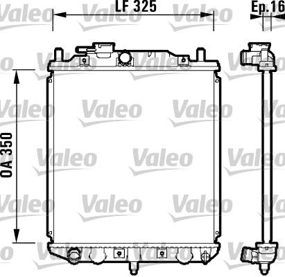 Kühler, Motorkühlung VALEO 734209