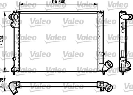 Kühler, Motorkühlung VALEO 731381