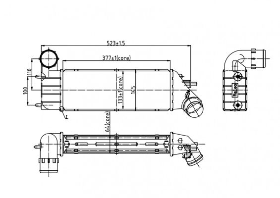 Ladeluftkühler HART 605 664