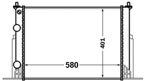Kühler, Motorkühlung MAHLE CR1450000S