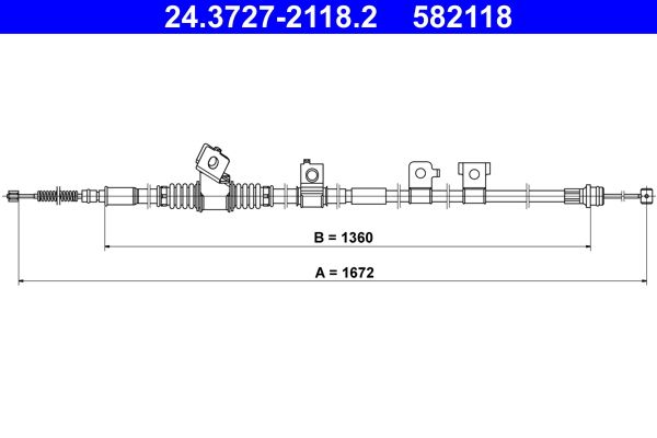 Seilzug, Feststellbremse ATE 24.3727-2118.2