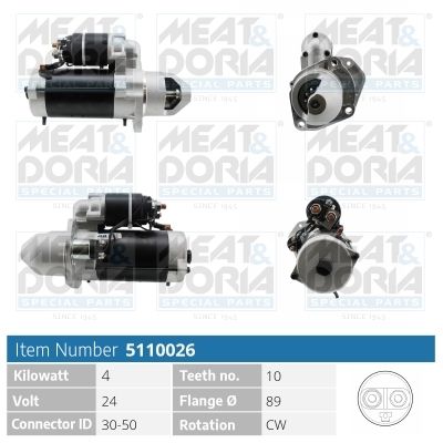 Starter MEAT & DORIA 5110026