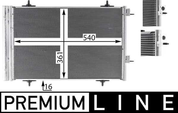 Kondensator, Klimaanlage MAHLE AC735000P