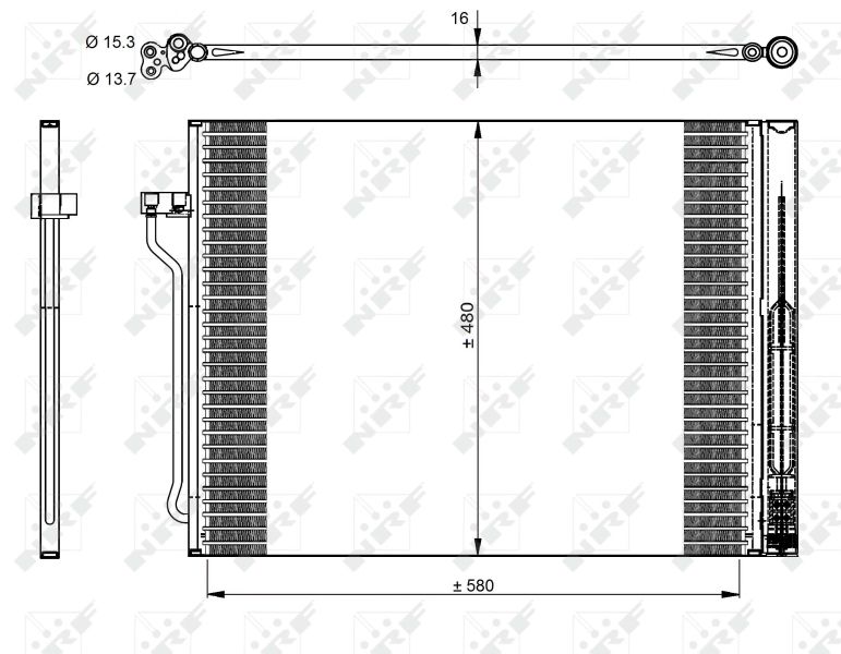 Kondensator, Klimaanlage NRF 350325
