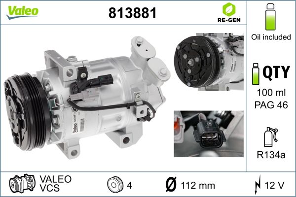 Klimakompressor VALEO 813881