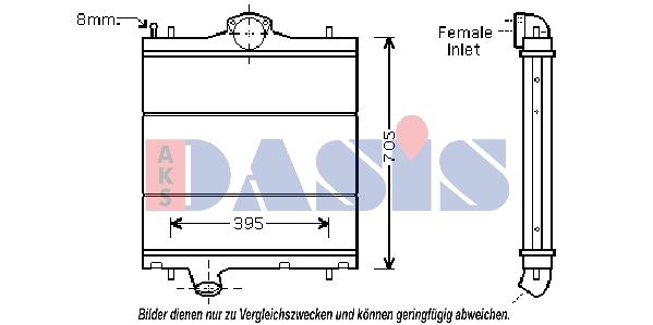 Kühler, Motorkühlung AKS DASIS 460006N