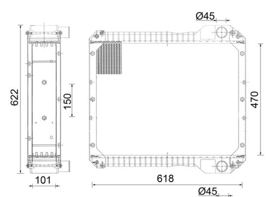 Kühler, Motorkühlung MAHLE CR890001S