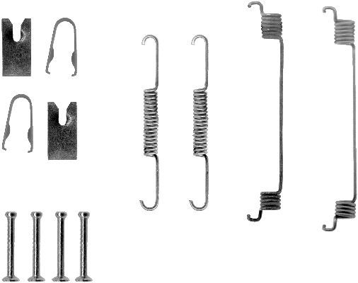 Zubehörsatz, Bremsbacken TEXTAR 97015200