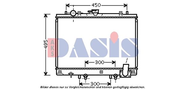 Kühler, Motorkühlung AKS DASIS 140089N