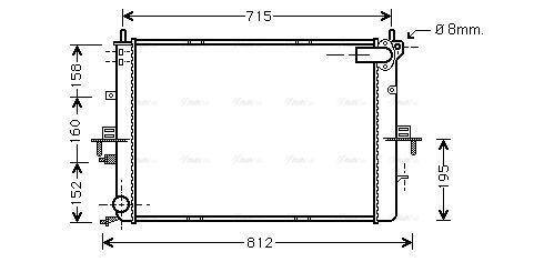 Kühler, Motorkühlung AVA QUALITY COOLING au2152